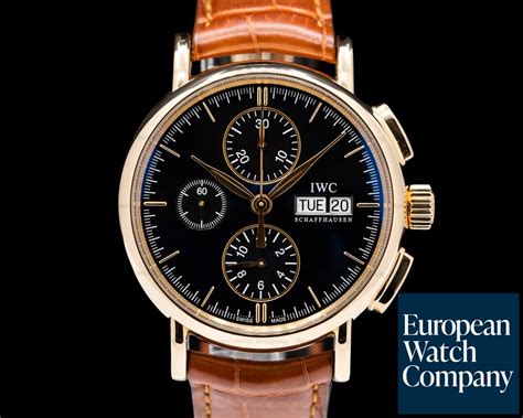 iwc portofino gold|iwc portofino chronograph rose gold.